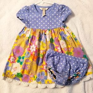 Matilda Jane dress w/diaper cover 18-24 m